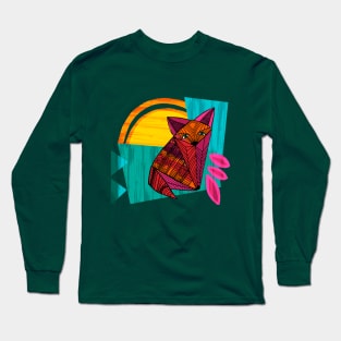 Origami Fox Long Sleeve T-Shirt